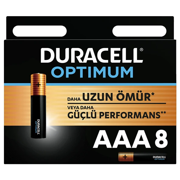 Optimum 8li AAA İnce Kalem Pil