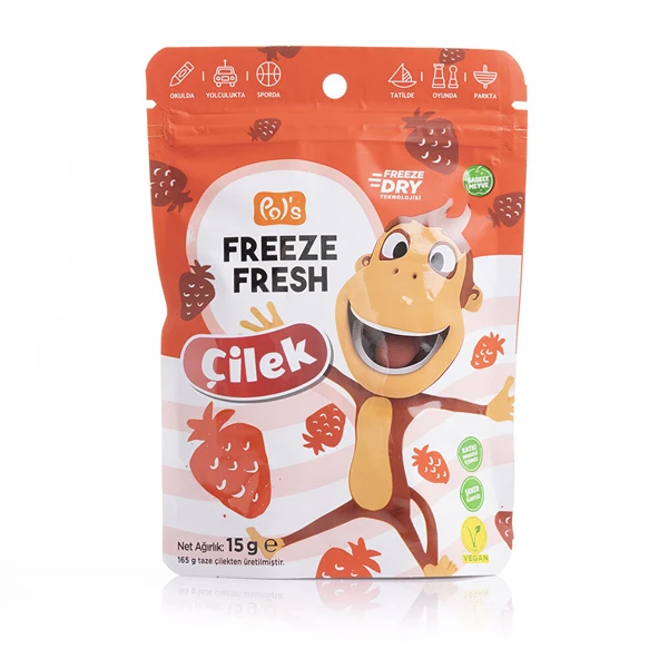 Kukuli Freeze Fresh Çilek 15 gr