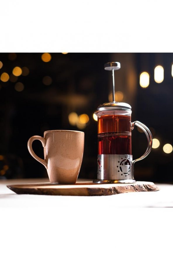 Zariass Kış Seti Elma - Tarçın Çayı (500 gr) - Kupa - French Press