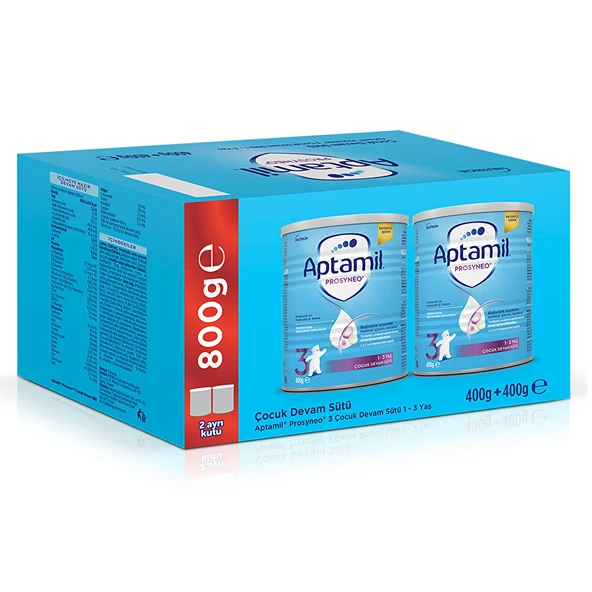 3 Prosyneo Çocuk Devam Sütü 2'li Paket 2x400 gr