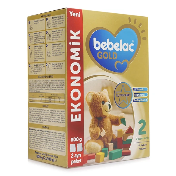 2 Devam Sütü 800 gr 6-12 Ay