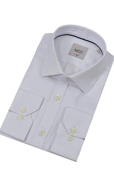 Erkek Puantiyeli Slim Fitt Uzun Kol Gömlek 2382 BGL-ST04377 ürün görseli