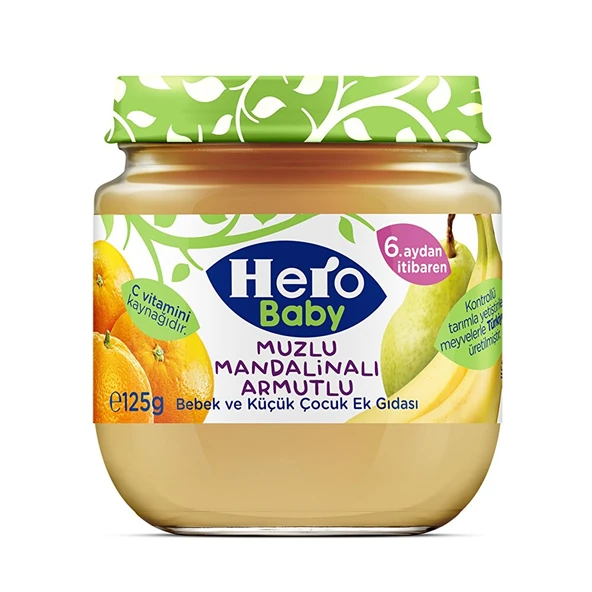 Muzlu Mandalinalı Armutlu Kavanoz Mama 125 gr
