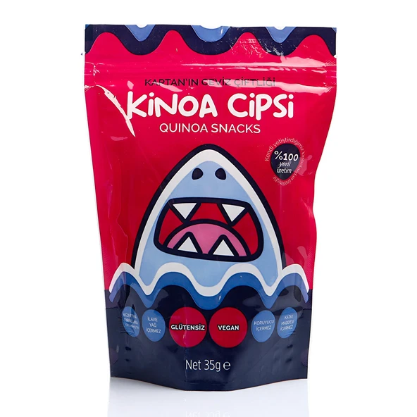 Kinoa Cipsi Glütensiz ve Vegan Sağlıklı Atıştırmalık 35 gr