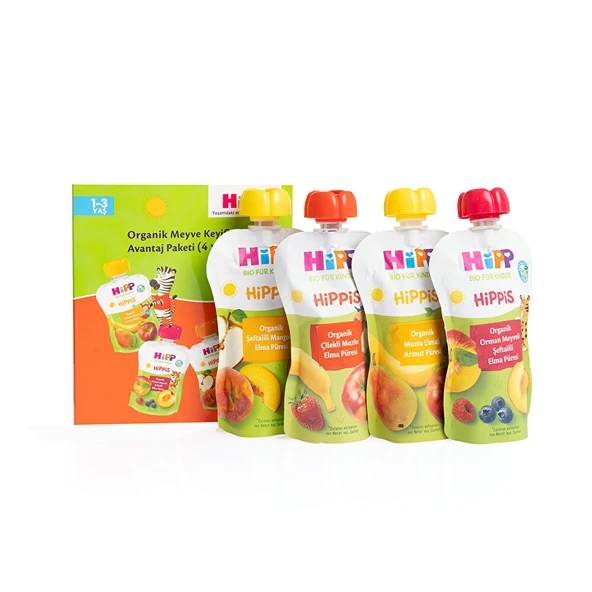 Organik Meyve Püreleri Avantaj Paketi(4x100g)