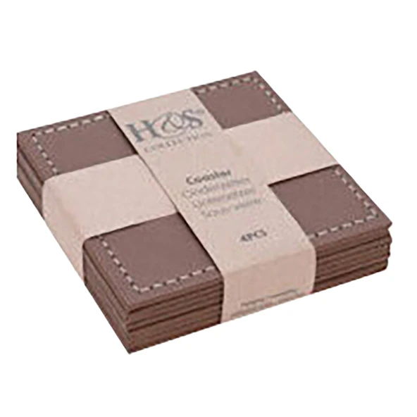 Koopman Deri Bardak Altlığı 10 Cm 4 'lü