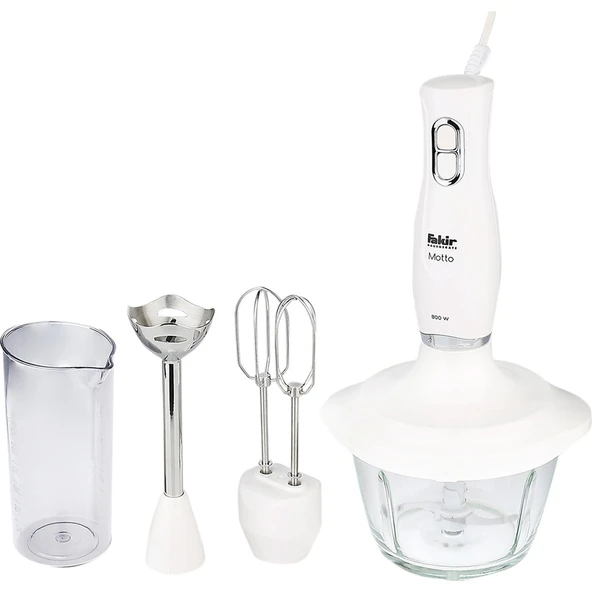 Motto Cam Hazneli Blender Seti Krem