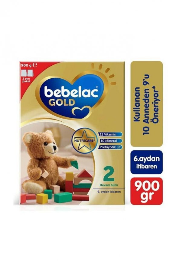 Bebelac Gold 2 Devam Sütü 900 gr