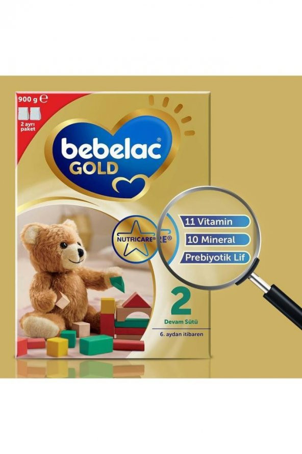 Bebelac Gold 2 Devam Sütü 900 gr - 4