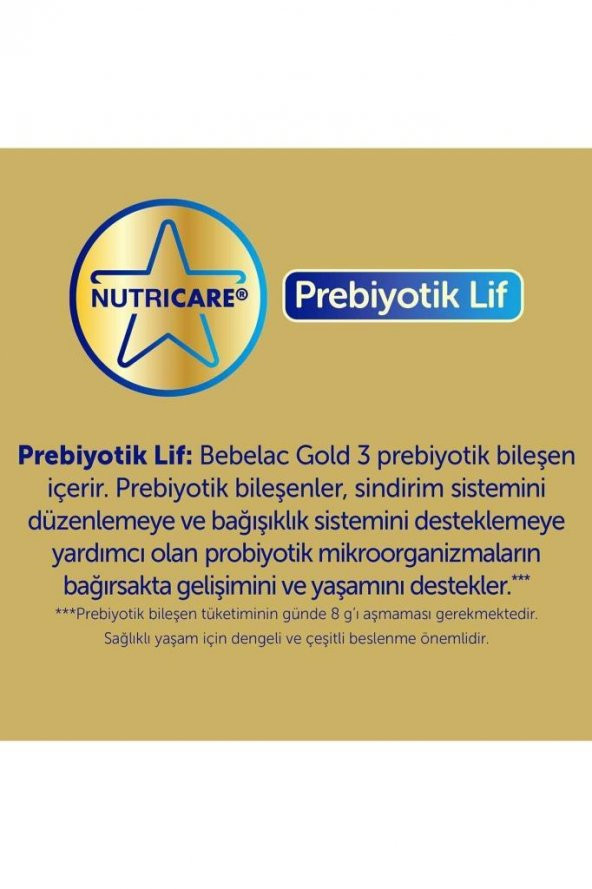 Bebelac Gold 2 Devam Sütü 900 gr - 6