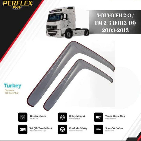 CAM RÜZGARLIĞI V1 DÜZ VOLVO FH 2-3 / FM 2-3 (FH12-16) 2003-2013