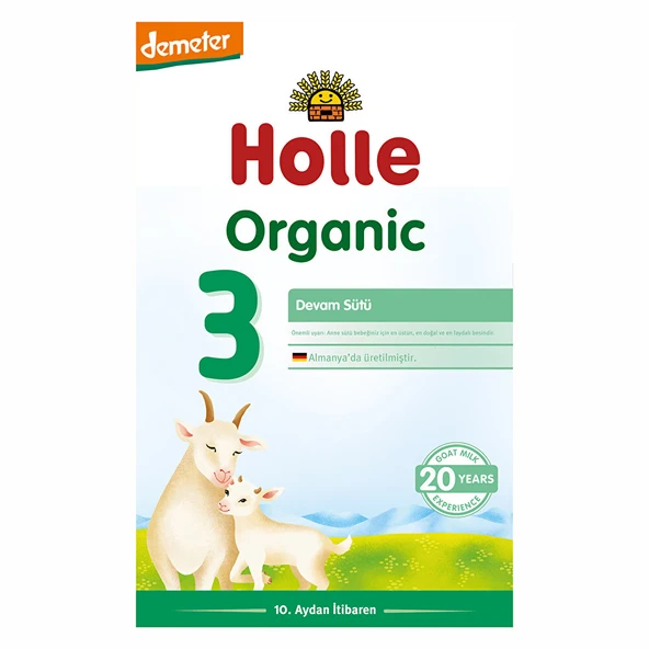 3 Organik Keçi Sütü Devam Formülü 400 gr 12+ Ay