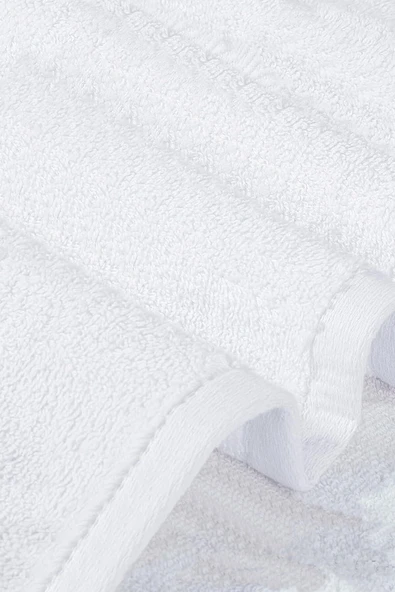 5 li El Yüz Otel Havlusu 50x90 Cm Beyaz 20/2 Ring 300 Gr - 4