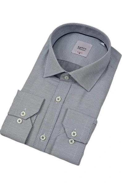 Erkek Slim Fitt Uzun Kol Gömlek 2381 BGL-ST04374 - Resim 6