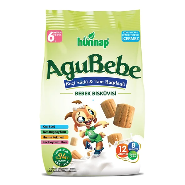 Hünnap Keçi Sütlü Bebe Bisküvisi 200G