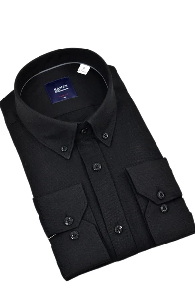 Erkek Slim Fitt Uzun Kol Gömlek 2424 BGL-ST04381 - Resim 6