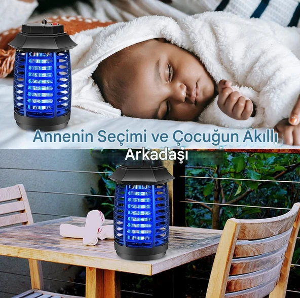 QASUL Tasarruflu UV Işıklı Elektrikli Sinek Kovucu Gece Lambası Kokusuz Sessiz - 5