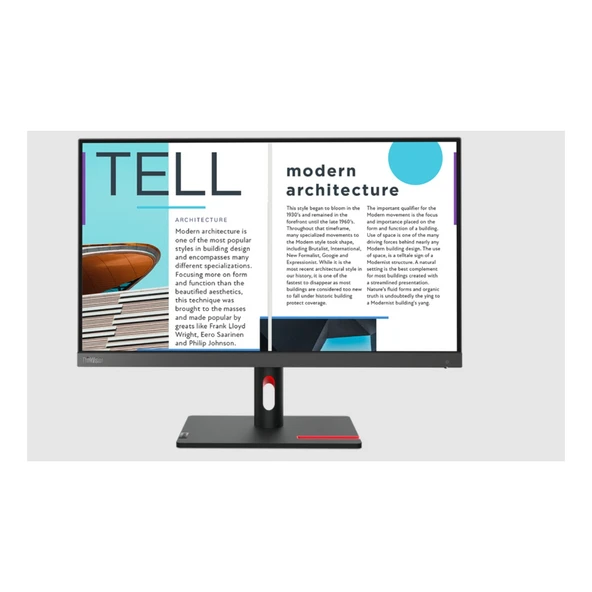 Lenovo ThinkVision S25E-30 63E0KAT4TK 24.5" 4 MS 75 Hz Full HD VA LED Monitör