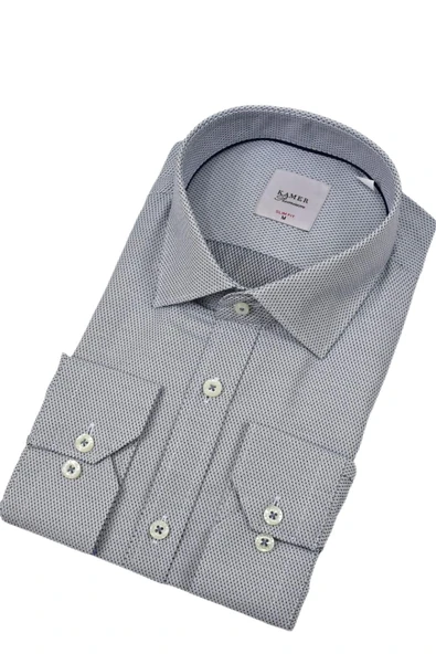 Erkek Slim Fitt Uzun Kol Gömlek 2381 BGL-ST04374 - Resim 3