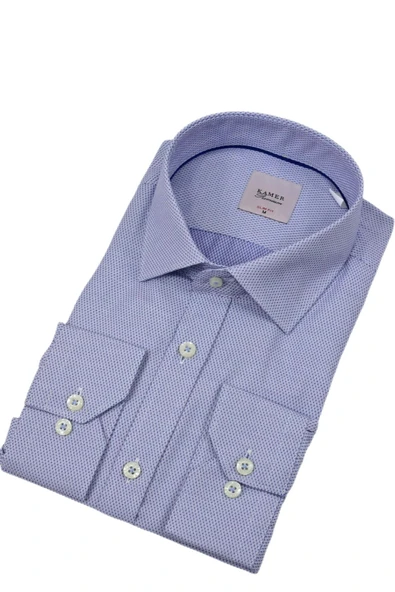 Erkek Slim Fitt Uzun Kol Gömlek 2381 BGL-ST04374 - Resim 2