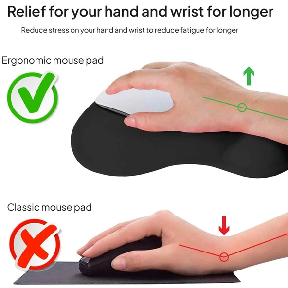 Auris MP02 Kaymaz Taban Bilek Destekli Mouse Pad - 10
