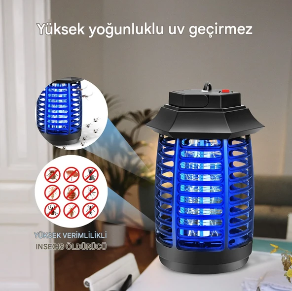 QASUL Tasarruflu UV Işıklı Elektrikli Sinek Kovucu Gece Lambası Kokusuz Sessiz - 3