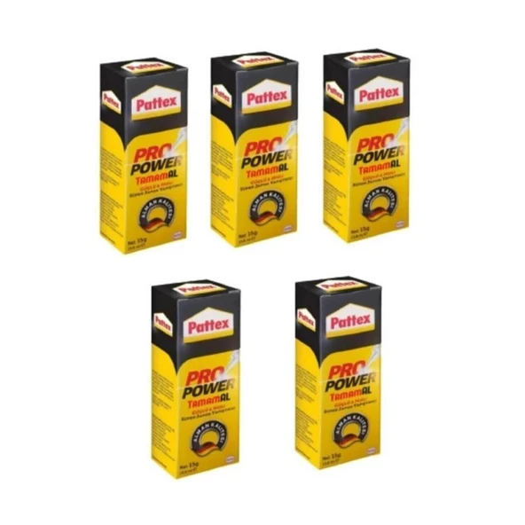 Pattex Pro Power Süper Yapıştırıcı 15 Gr. - 5 Adet