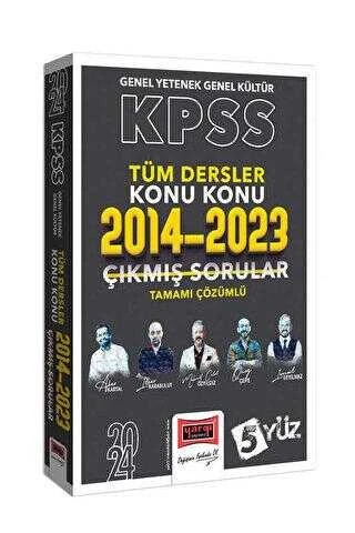 Yargı Yayın 2024 KPSS 5Yüz GK-GY Tüm Dersler Çözümlü Son 10 Yıl Konu Konu Çıkmış Sorular 2014-2023