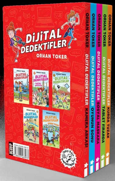 Dijital Dedektifler 5 Kitap Kutulu/Orhan Toker/Acayip Kitaplar