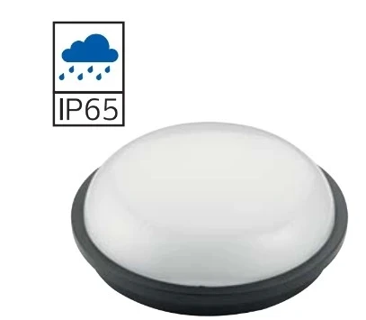HOROZ Artos SİYAH 20w Yuvarlak Glop Led Armatür 4200k IP65 Günışığı