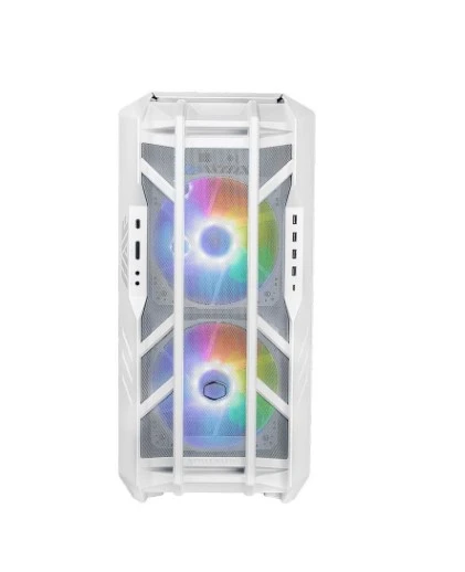 CM HAF700 Beyaz Tempered Glass ARGB Ledli, Mesh Ön Panel, Titanyum Gri Renkli FullTower Kasa - 2