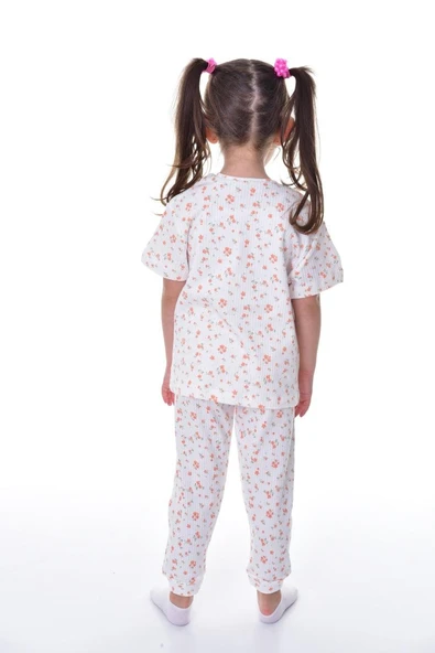 Daisy Duck Desenli Kısa Kollu Çocuk Pijama Takımı (Papatya Ördeği) - 5