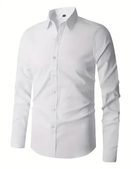 Erkek Klasik Tek Cepli Uzun Kol Gömlek BGL-ST04544 - Resim 12