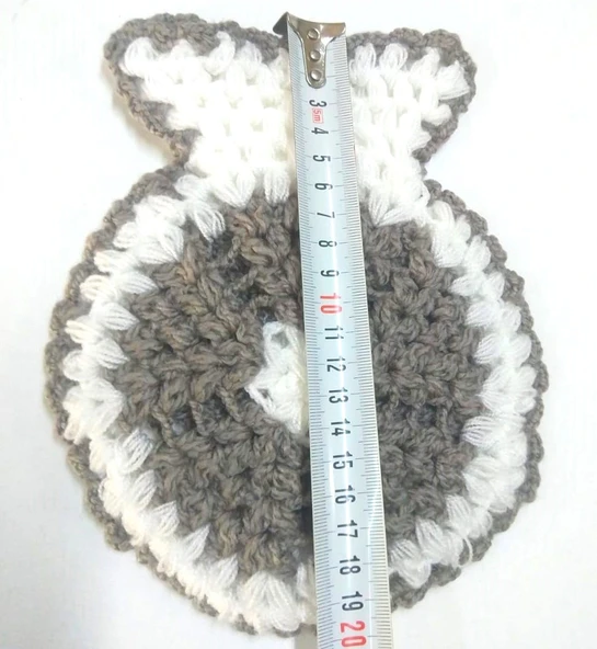 El işi örme 6lı Banyo Lifi iki renkli - 2