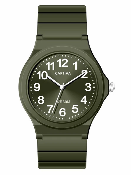 Captiva 30 mt Suya Dayanıklı Analog Silikon Kordonlu Çoçuk Kol Saati CP.YN.25.20