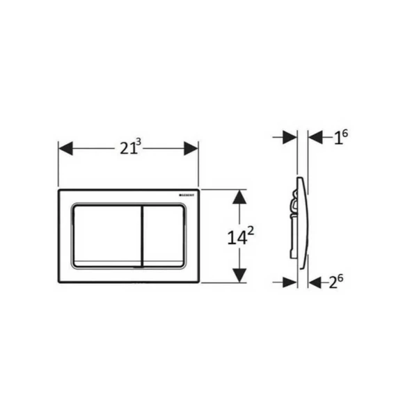 Geberit Alpha30 Kumanda Paneli Pirinç 115.055.QE.1 - 2