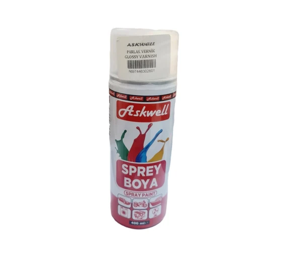 PARKLAK VERNİK ASKWELL  400 ML| Kolay Uygulama | Hızlı Kuruma | Pürüzsüz Kaplama