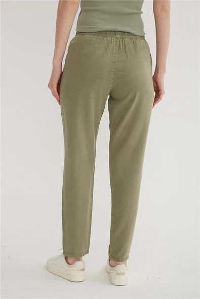 FASHION FRIENDS KADIN BELİ BAĞLAMALI PANTOLON 25Y0477K1 - 6