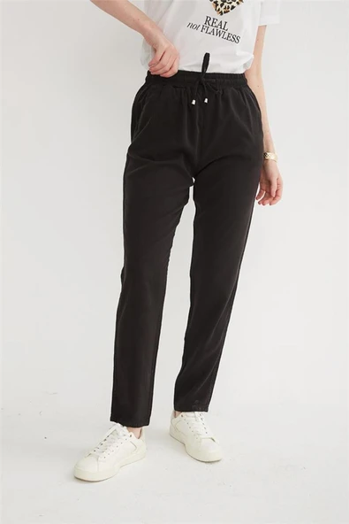 FASHION FRIENDS KADIN BELİ BAĞLAMALI PANTOLON 25Y0477K1 - 12