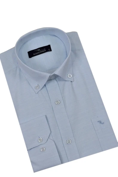 Erkek Klasik Tek Cepli Uzun Kol Gömlek BGL-ST04543 - Resim 7