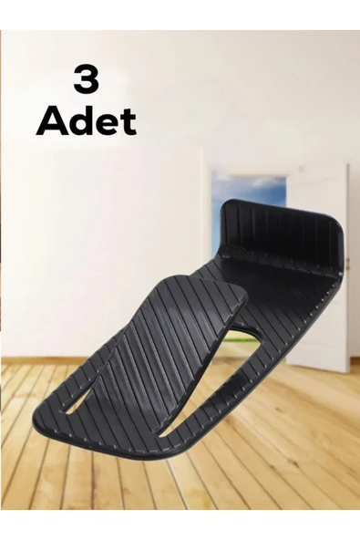 SPRENDA Yapışkanlı Kapı Stoperi 3'lü Kapı Durdurucu Plastik Kapı Altı Takozu - 3