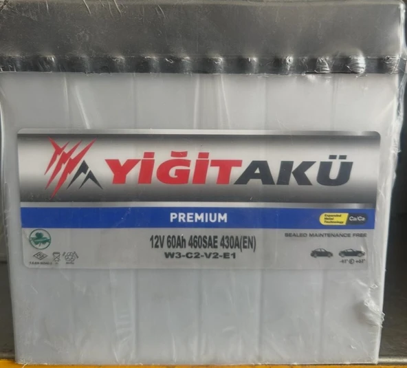 12V 60 AMPER YİĞİT AKÜ DAR TİP 2 YIL GARANTİLİ Ü.T 2025