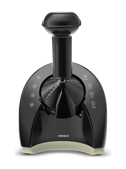 Karaca Frozen Healthy Ice Cream Machine Sağlıklı Dondurma ve Sorbe Makinesi Retro Krem - 3