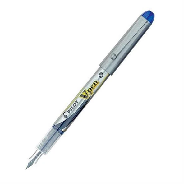 Pilot V-Pen Silver Dolma Kalem Mavi