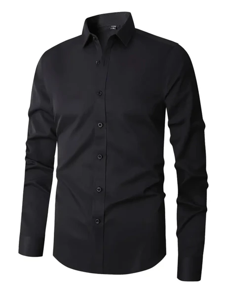 Erkek Klasik Tek Cepli Uzun Kol Gömlek BGL-ST04544 - Resim 10