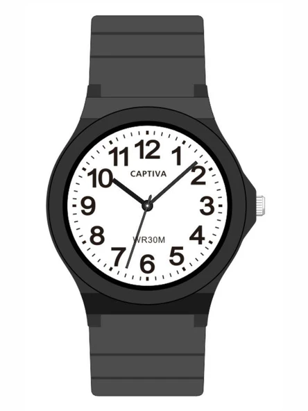 Captiva 30 mt Suya Dayanıklı Analog Silikon Kordonlu Çoçuk Kol Saati CP.YN.25.19
