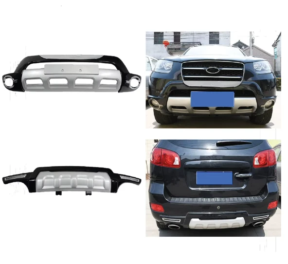 Hyundai Santa Fe 2007 2012 Arası Ön Arka Difüzör Koruma Abs (Plastik) - 2