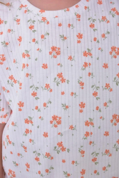 Daisy Duck Desenli Kısa Kollu Çocuk Pijama Takımı (Papatya Ördeği) - 6