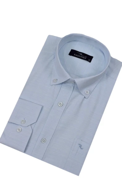 Erkek Klasik Tek Cepli Uzun Kol Gömlek BGL-ST04543 - Resim 4