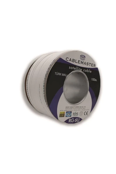 100 Mt 48 Tel Rg6 U4 Bakır Alışımlı Cm-102 Tr Makaralı Kablo